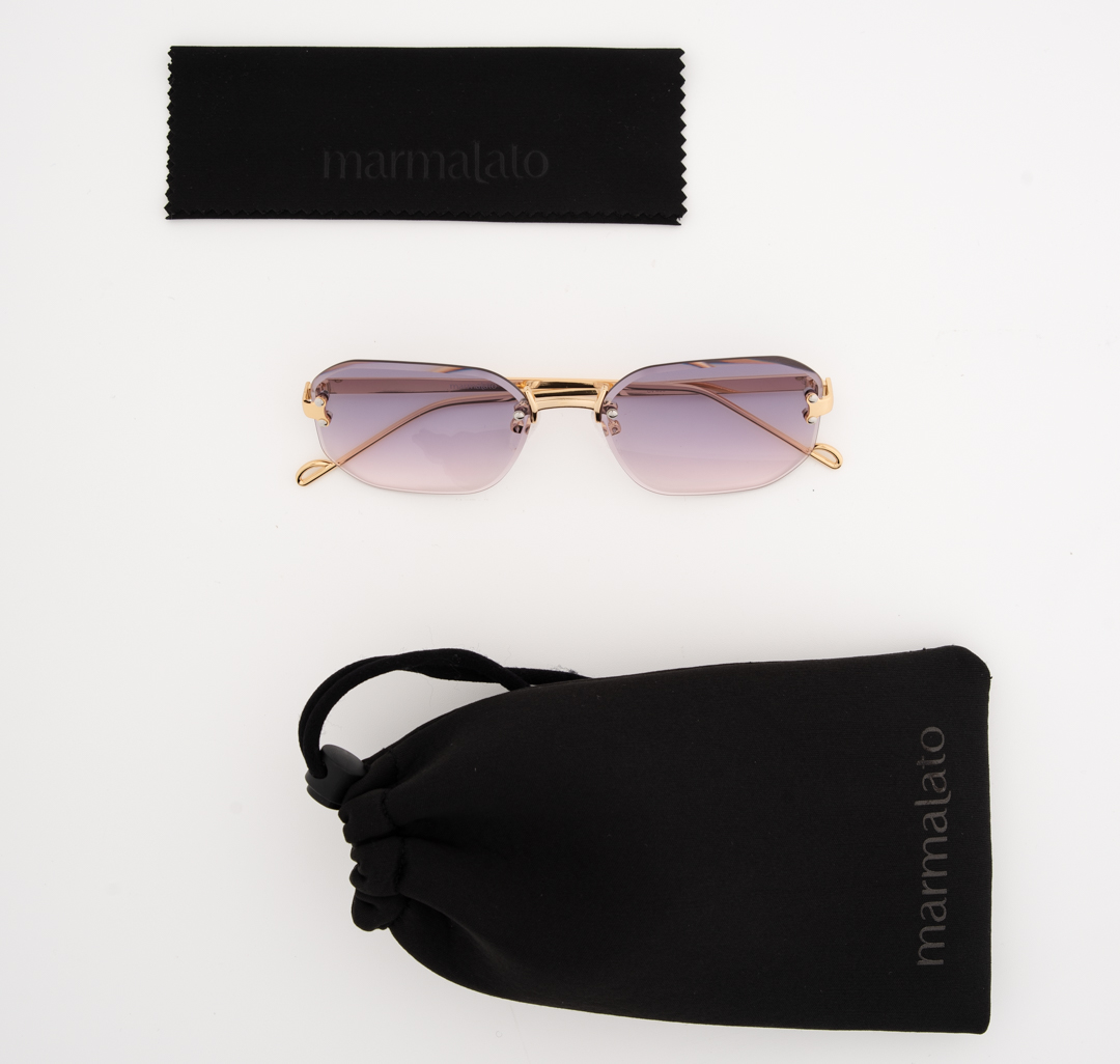 Очки с чехлом Мармалато, цвет серый-золото-мультиколор #6