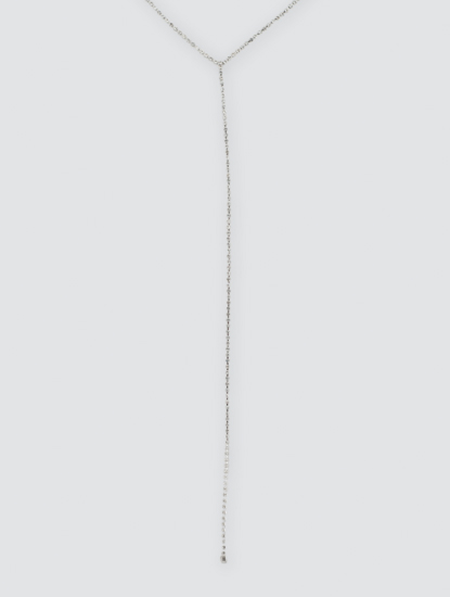 Колье Мармалато, цвет Серебро-прозрачный #1