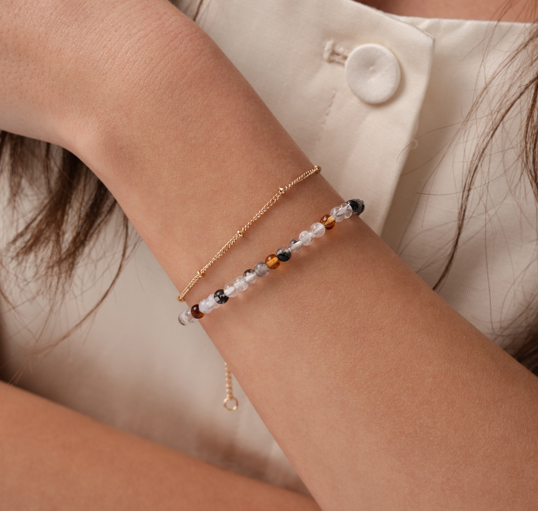 Набор браслетов (2 шт) Мармалато, цвет золото-мультиколор #2