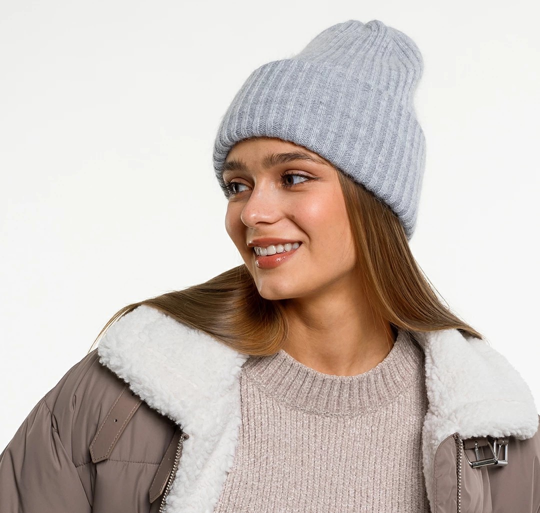 Шапка Мармалато, цвет светло-серый #1