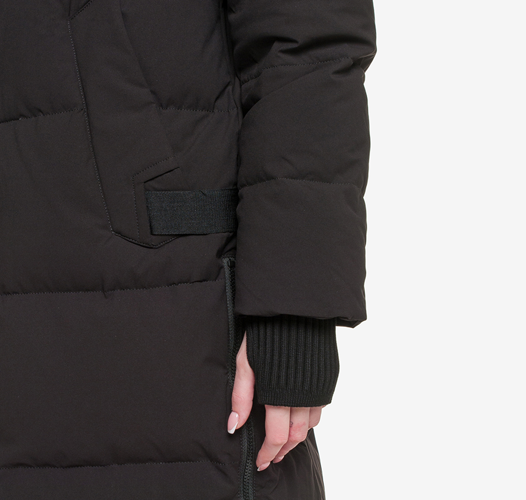 Пуховик с натуральным гусиным пухом Мармалато, цвет Черный #6