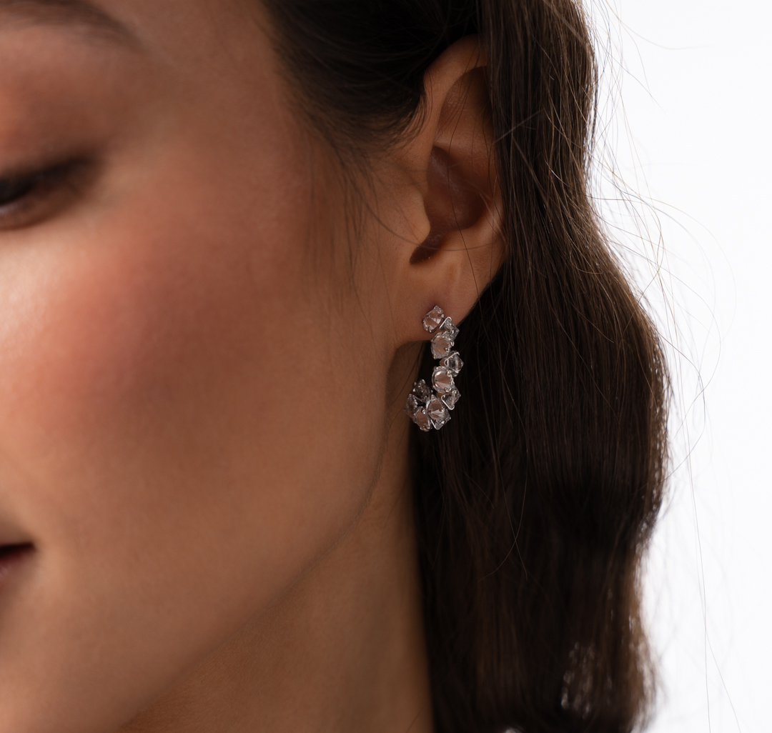 Серьги Мармалато, цвет Серебро-прозрачный #4