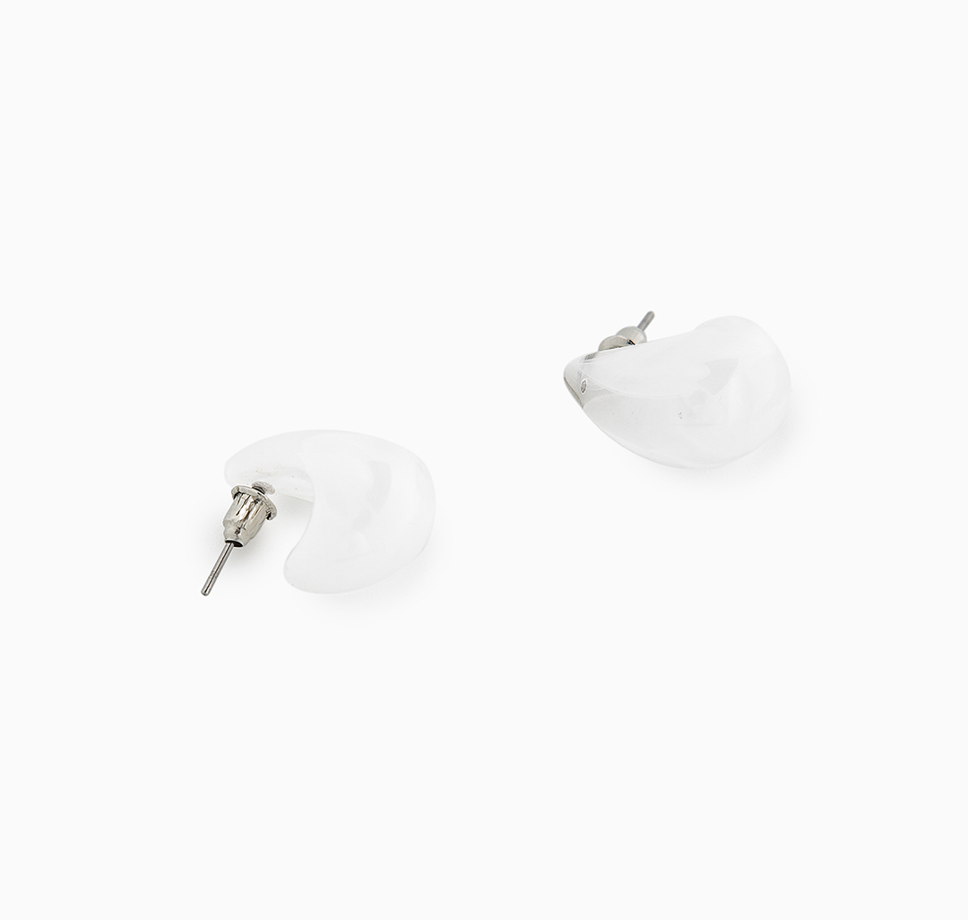 Серьги Мармалато, цвет молочный #6