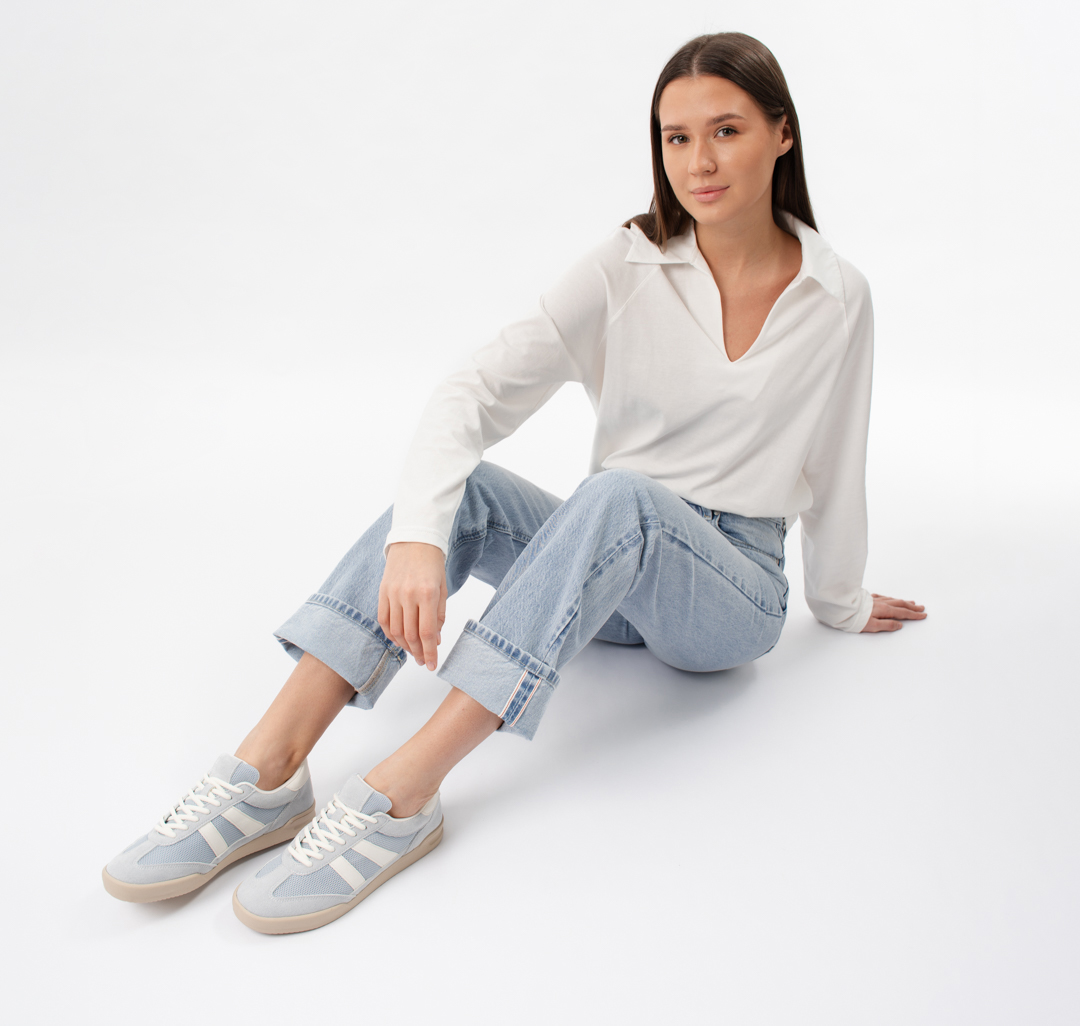 Кеды Мармалато, цвет голубой-бежевый-разноцветный #5