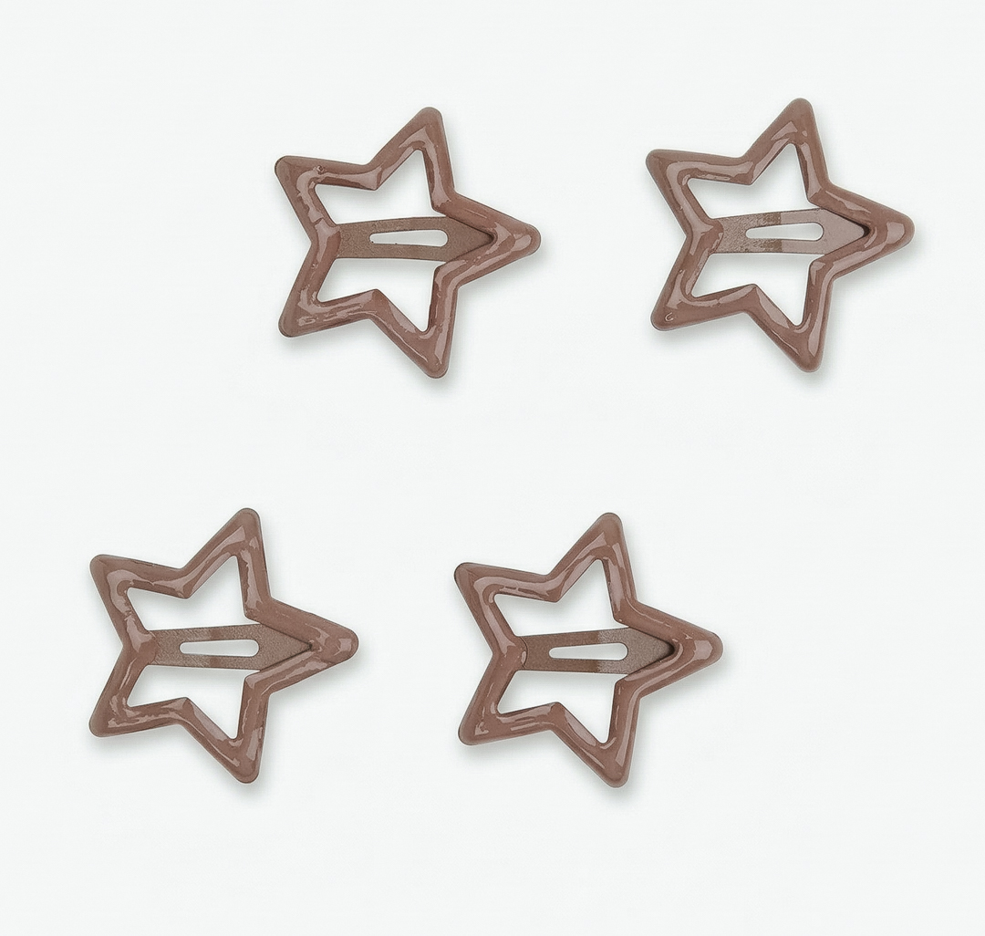 Набор зажимов (4 шт) Мармалато, цвет коричневый #3