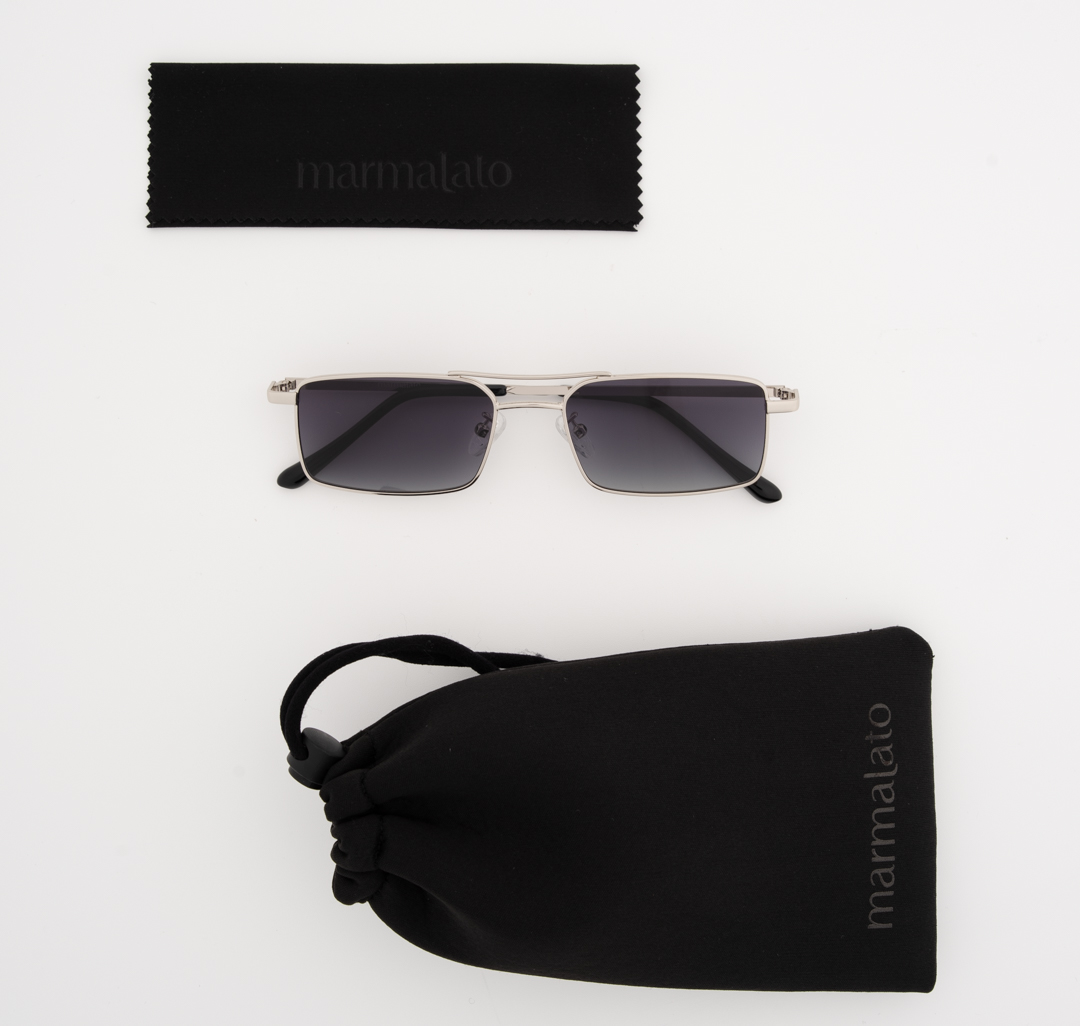 Очки с чехлом Мармалато, цвет черный-серебро #7
