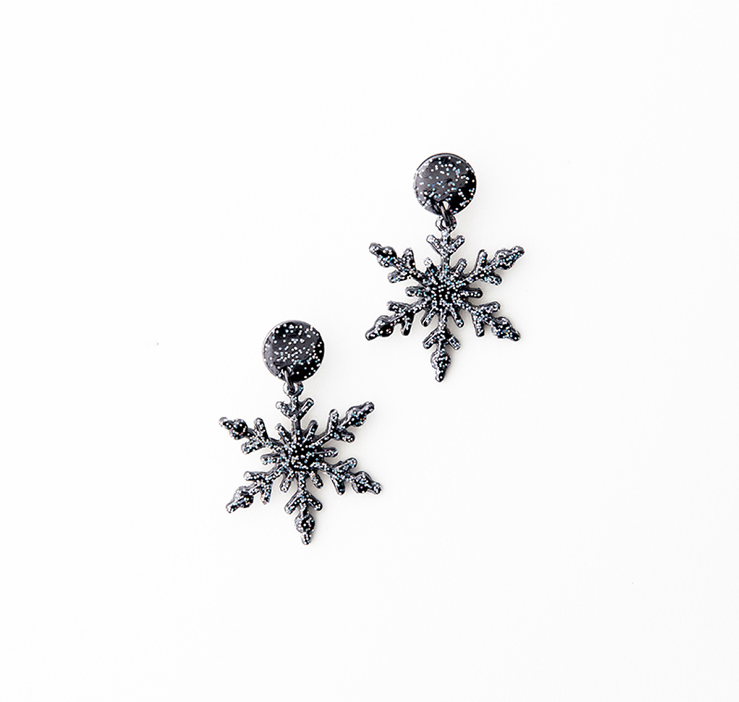 Серьги Мармалато, цвет Черный-серебро #1