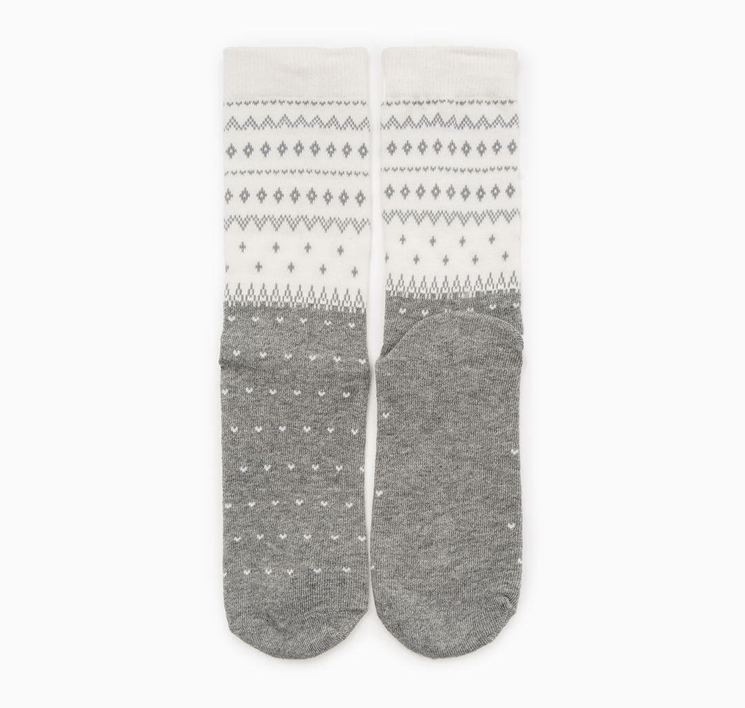 Носки (2 пары) Мармалато, цвет Молочный-красный-серый #3