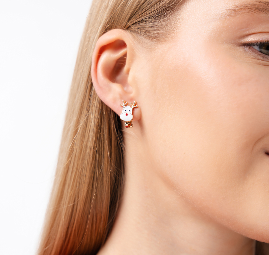 Клипсы Мармалато, цвет белый-золото-мультиколор #4