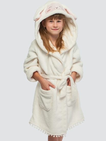 Женский халат банный домашний Мармалато, цвет Белый-мультиколор #1