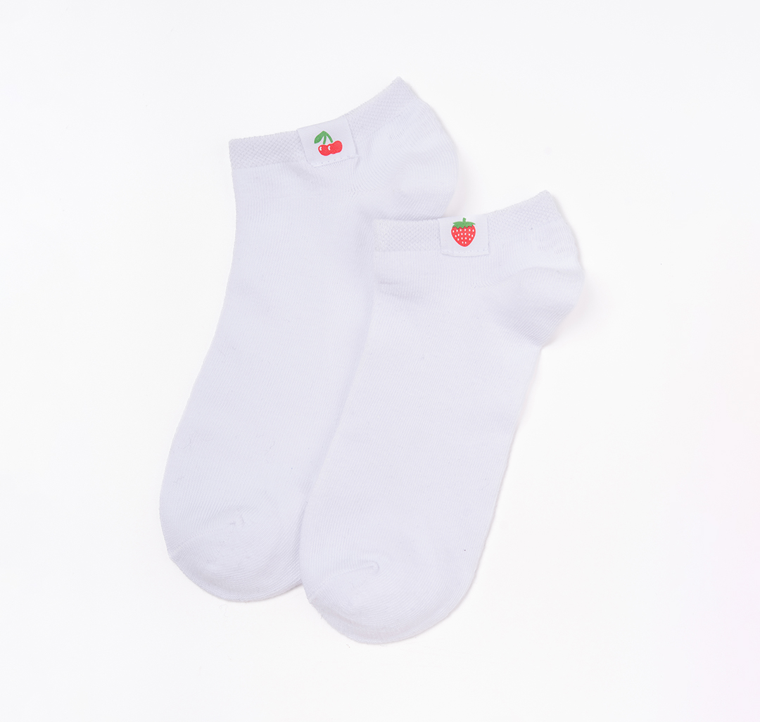 Носки (2 пары) Мармалато, цвет белый-красный-зеленый #1