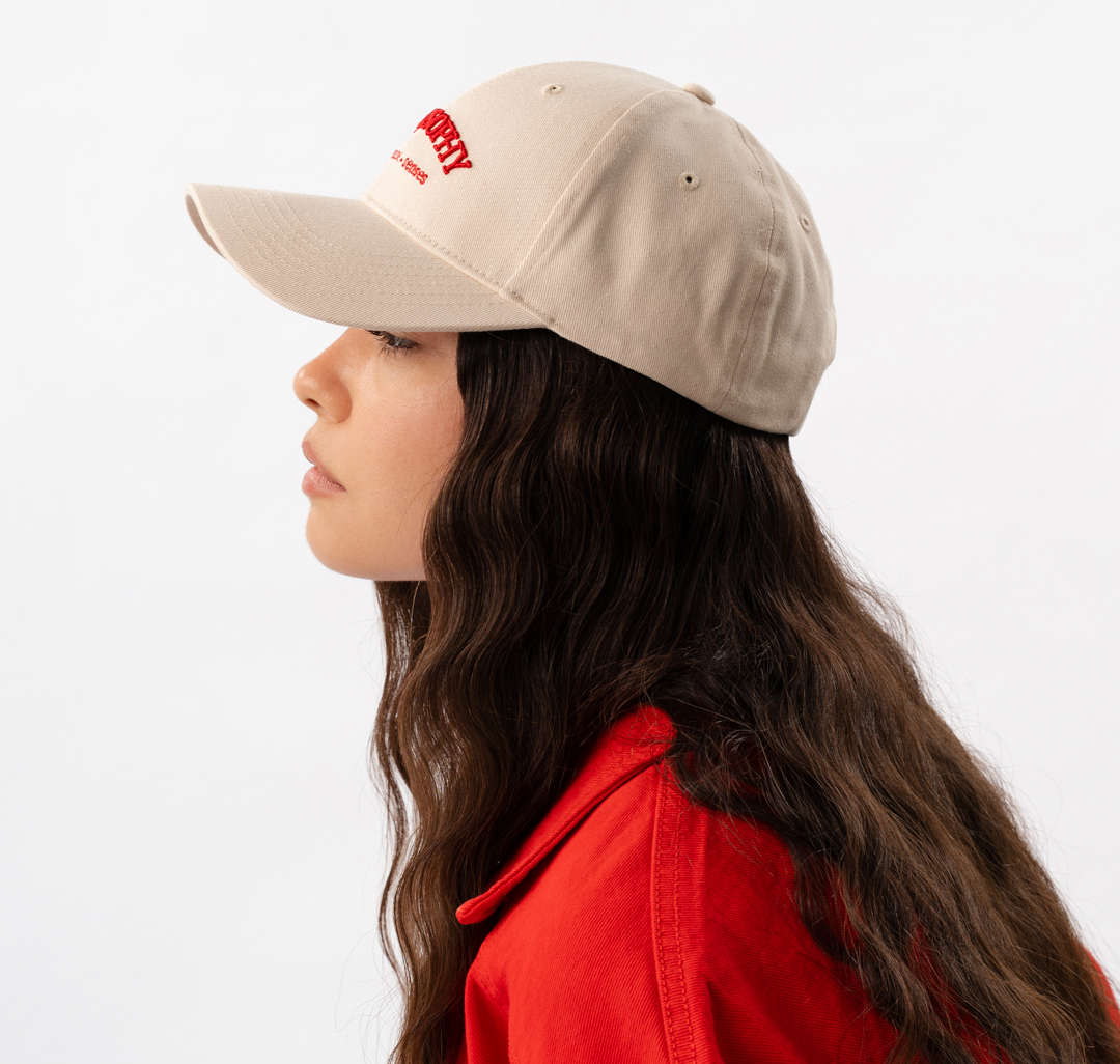 Бейсболка Мармалато, цвет светло-бежевый-красный #2