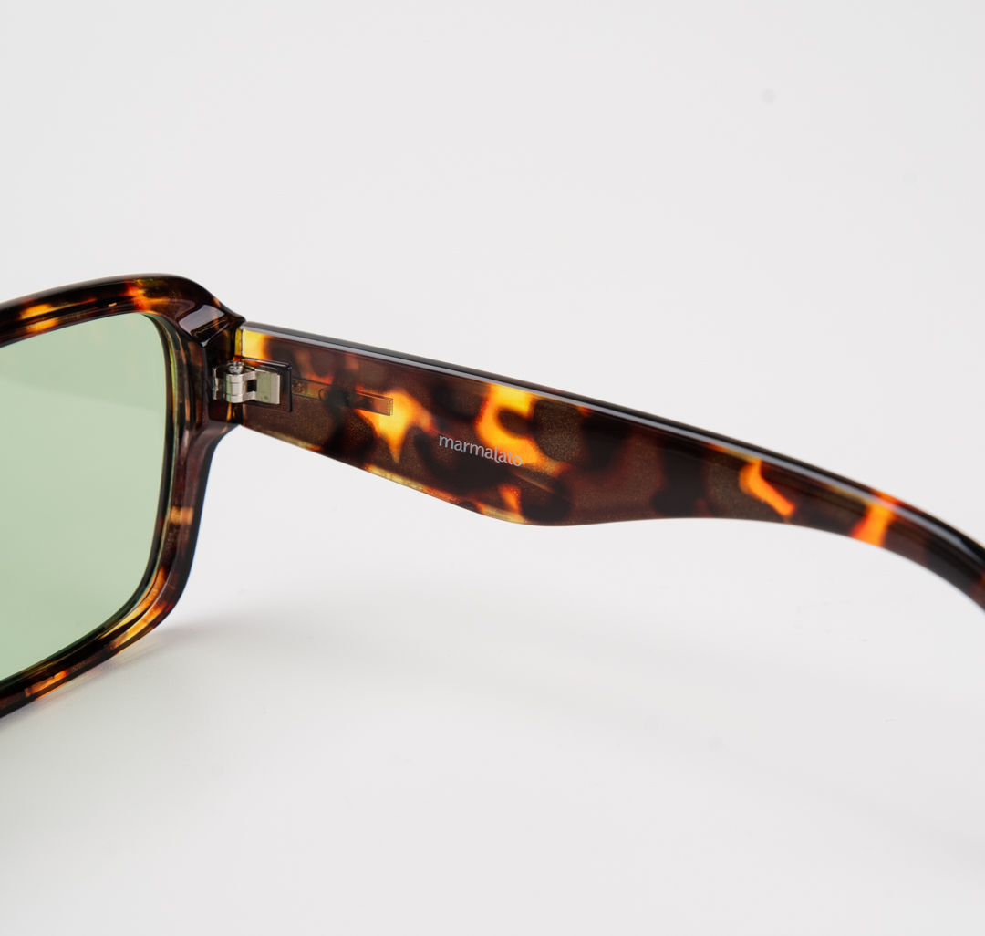 Очки с чехлом Мармалато, цвет черный-зеленый-золото #5