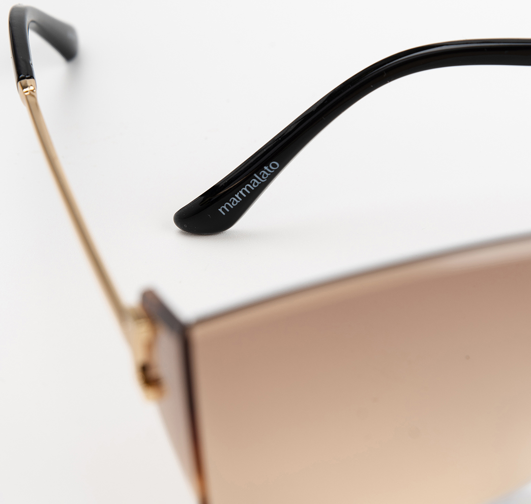 Очки с чехлом Мармалато, цвет светло-коричневый-золото #7