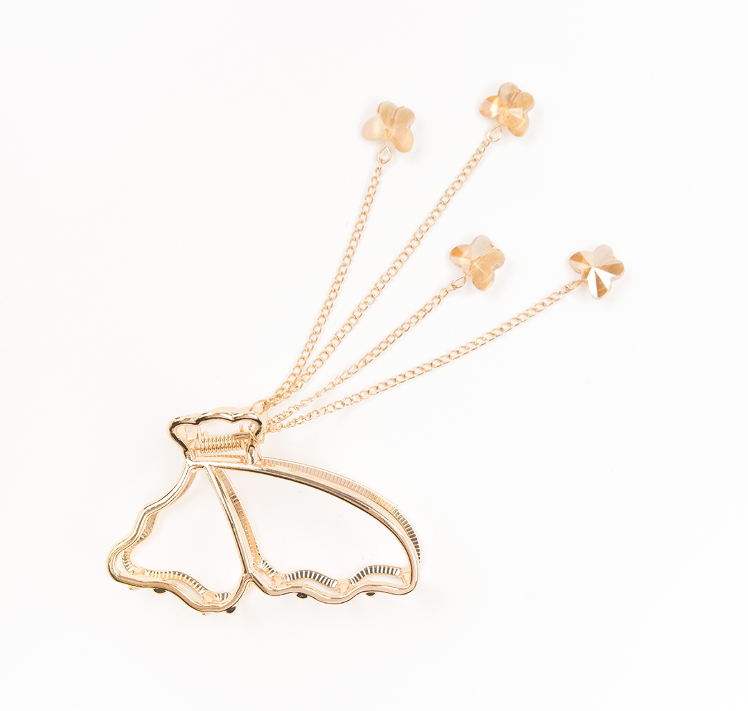 Заколка-краб Мармалато, цвет Золото-прозрачный #1