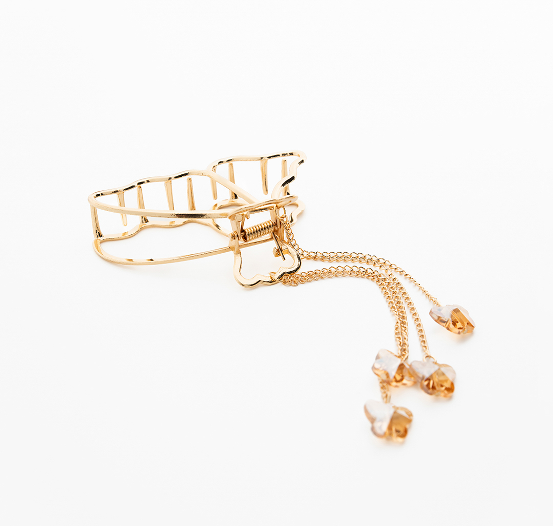 Заколка-краб Мармалато, цвет Золото-прозрачный #3