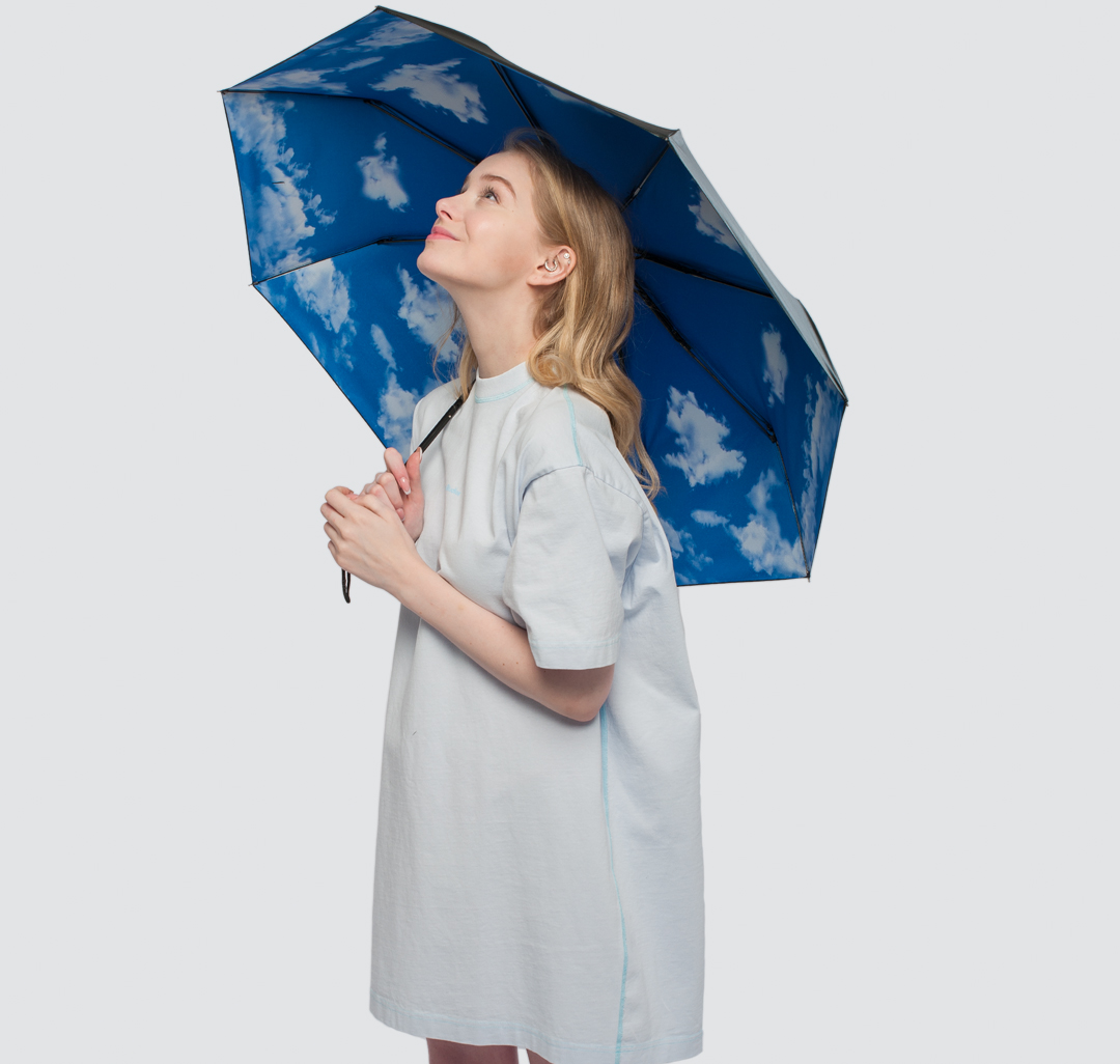 Зонт Мармалато, цвет Черный-синий #1