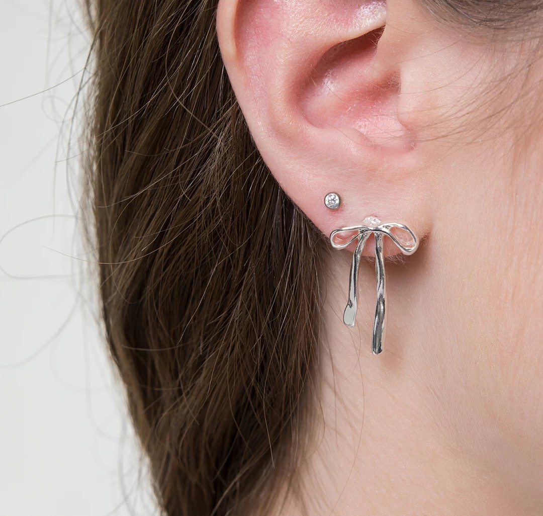 Серьги Мармалато, цвет белое серебро #4