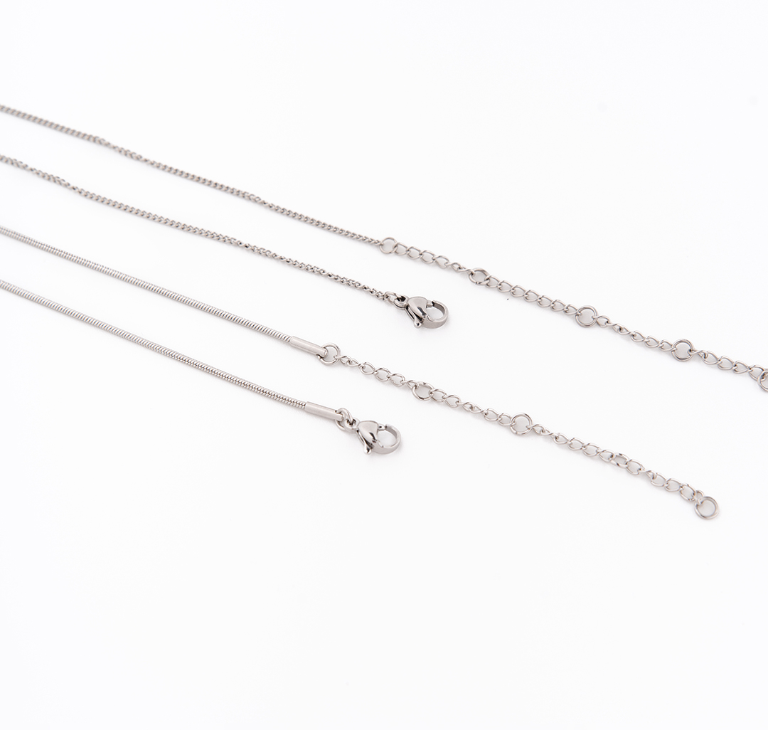 Набор колье (2шт) Мармалато, цвет серебро #3