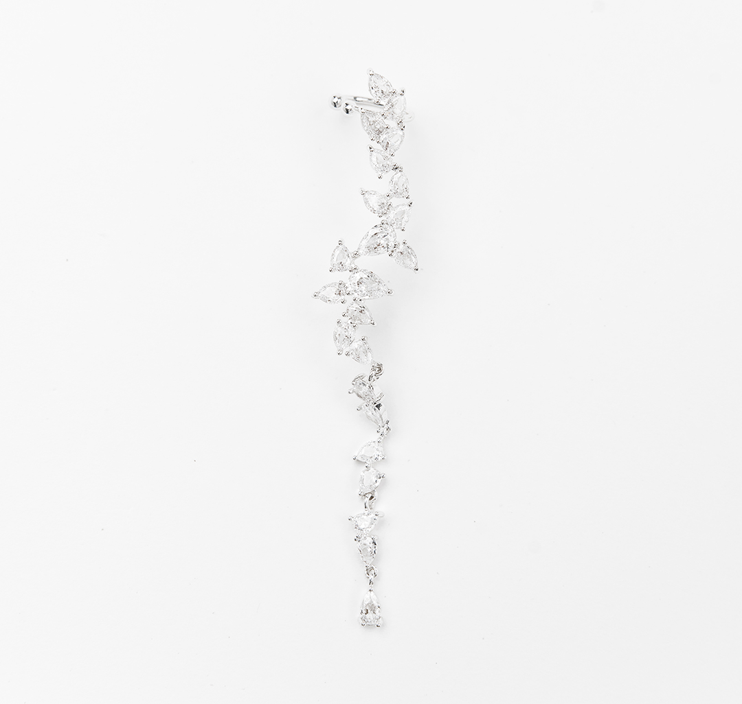 Кафф Мармалато, цвет Белое серебро-прозрачный #1