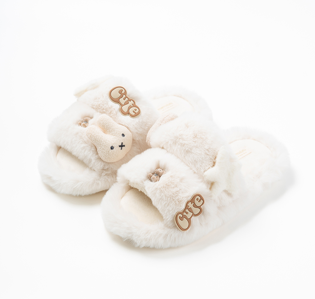 Домашние тапочки Мармалато, цвет Молочный-разноцветный #2