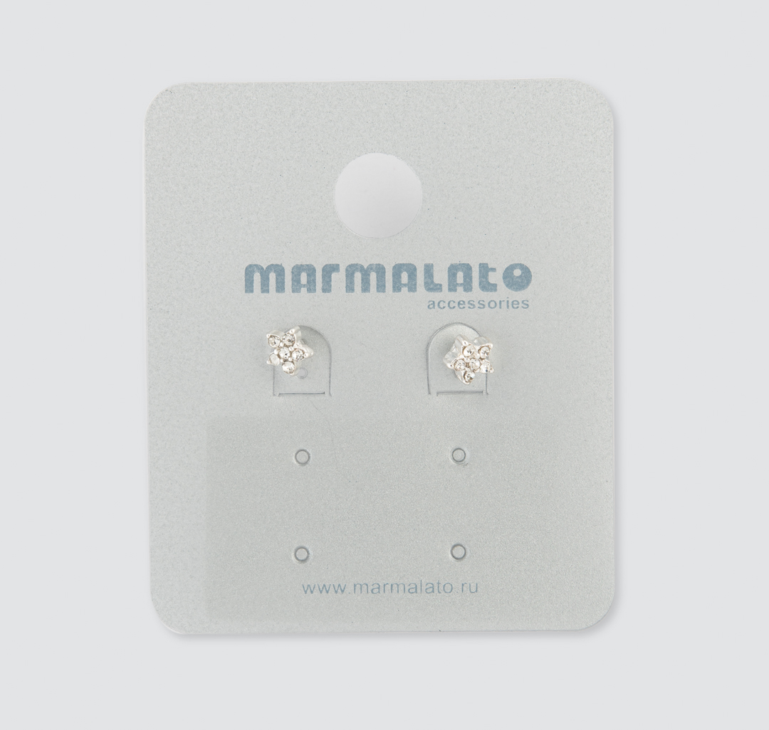 Серьги Мармалато, цвет Серебро-прозрачный #1
