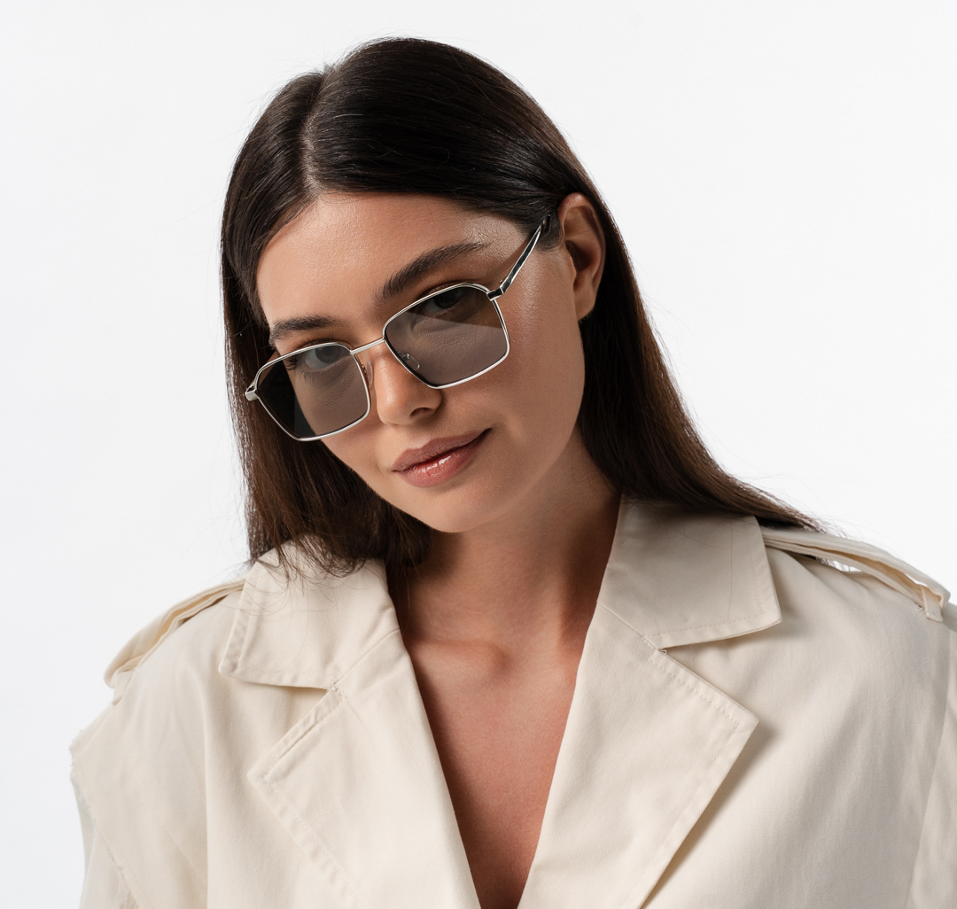 Очки с чехлом Мармалато, цвет серебро-серый-черный #2