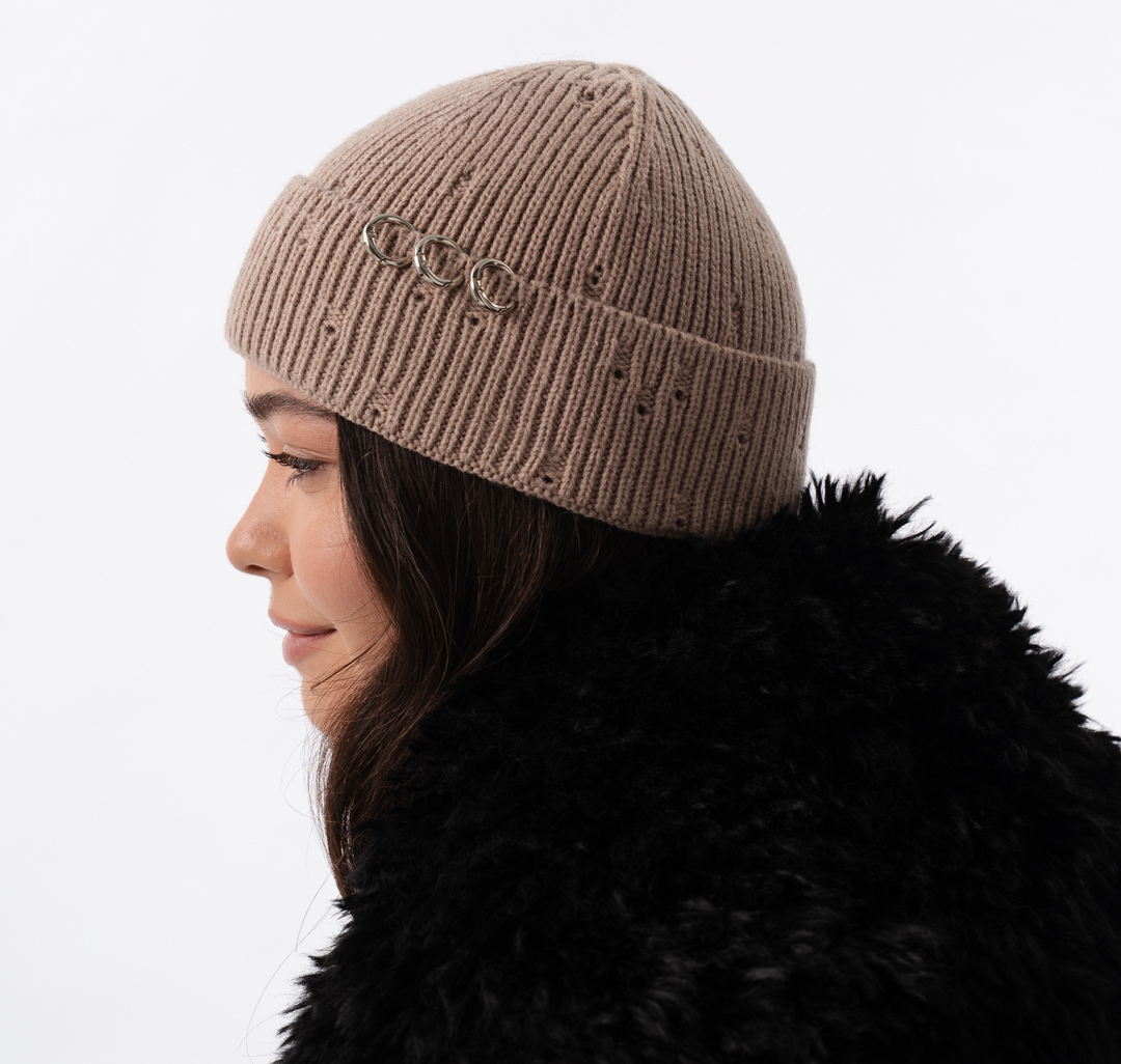 Шапка Мармалато, цвет темно-бежевый #2