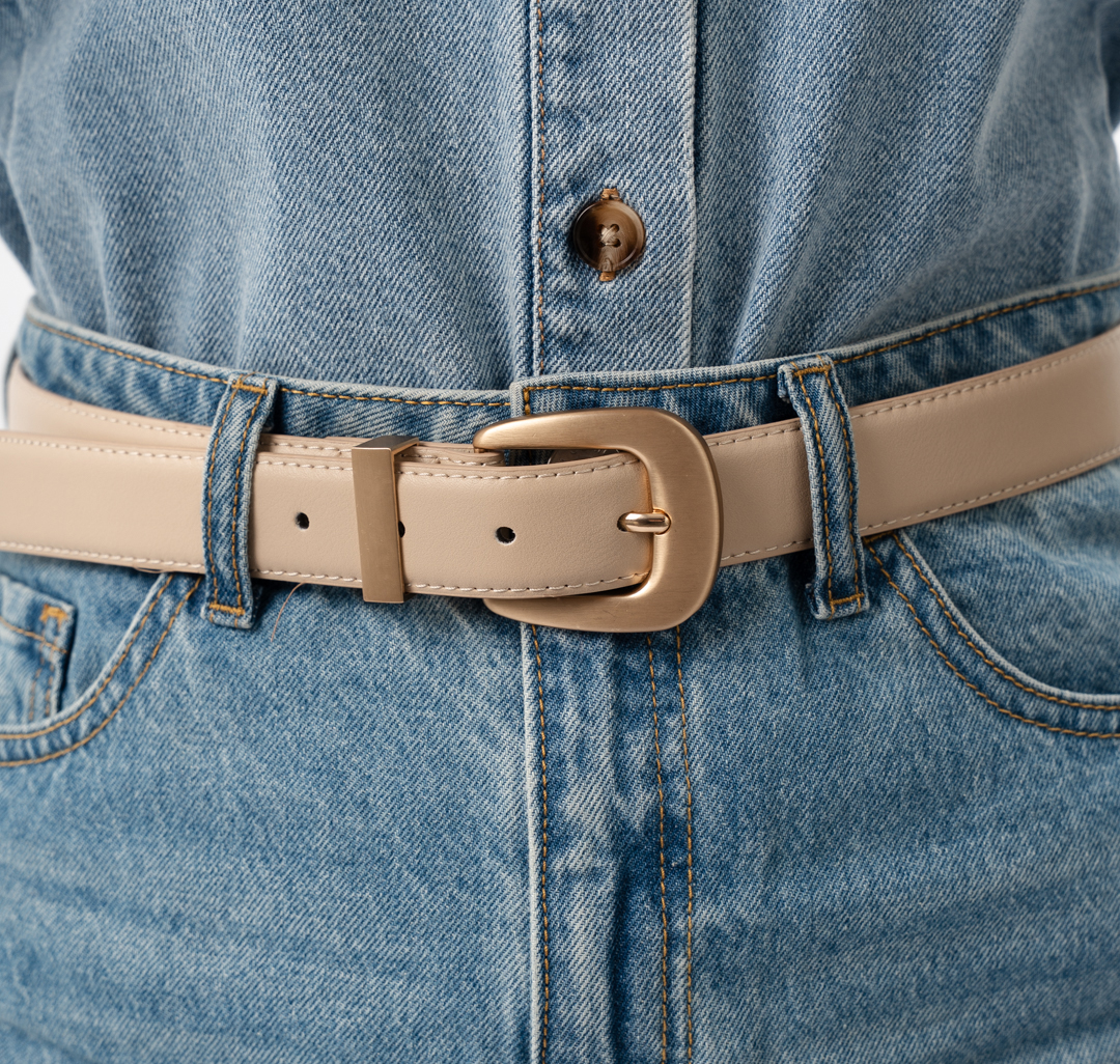 Ремень Мармалато, цвет бежевый-золото #4