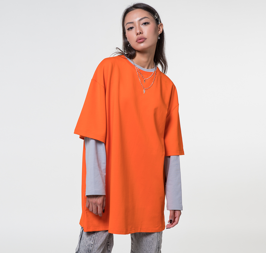 Платье-футболка Мармалато, цвет Оранжевый #1