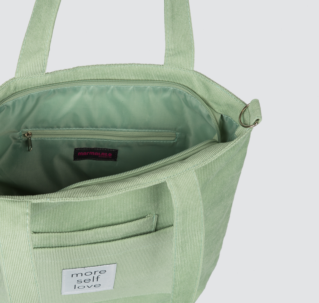 Текстильная женская сумка-шоппер Мармалато, цвет Мятный #3