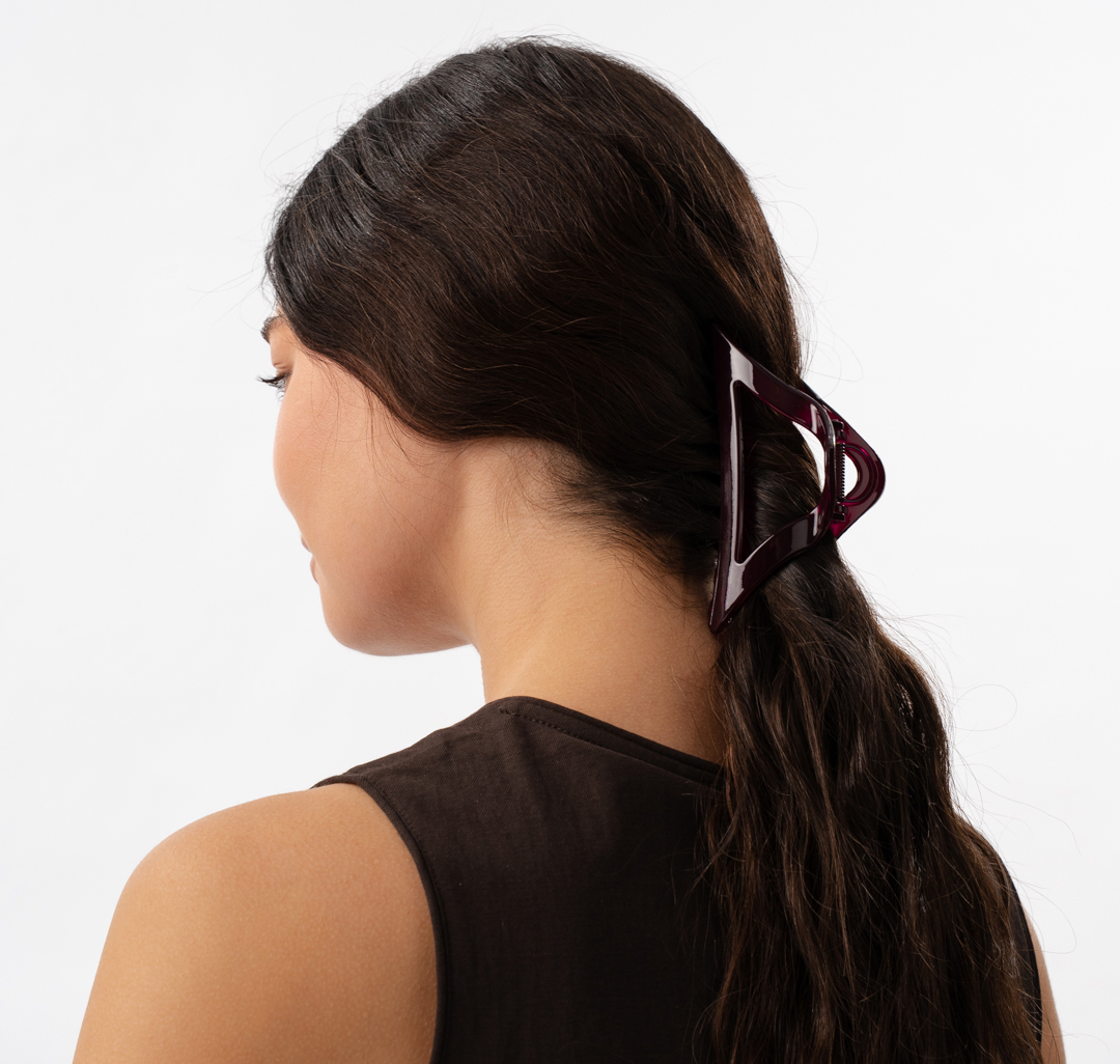 Заколка-краб Мармалато, цвет темно винный #1