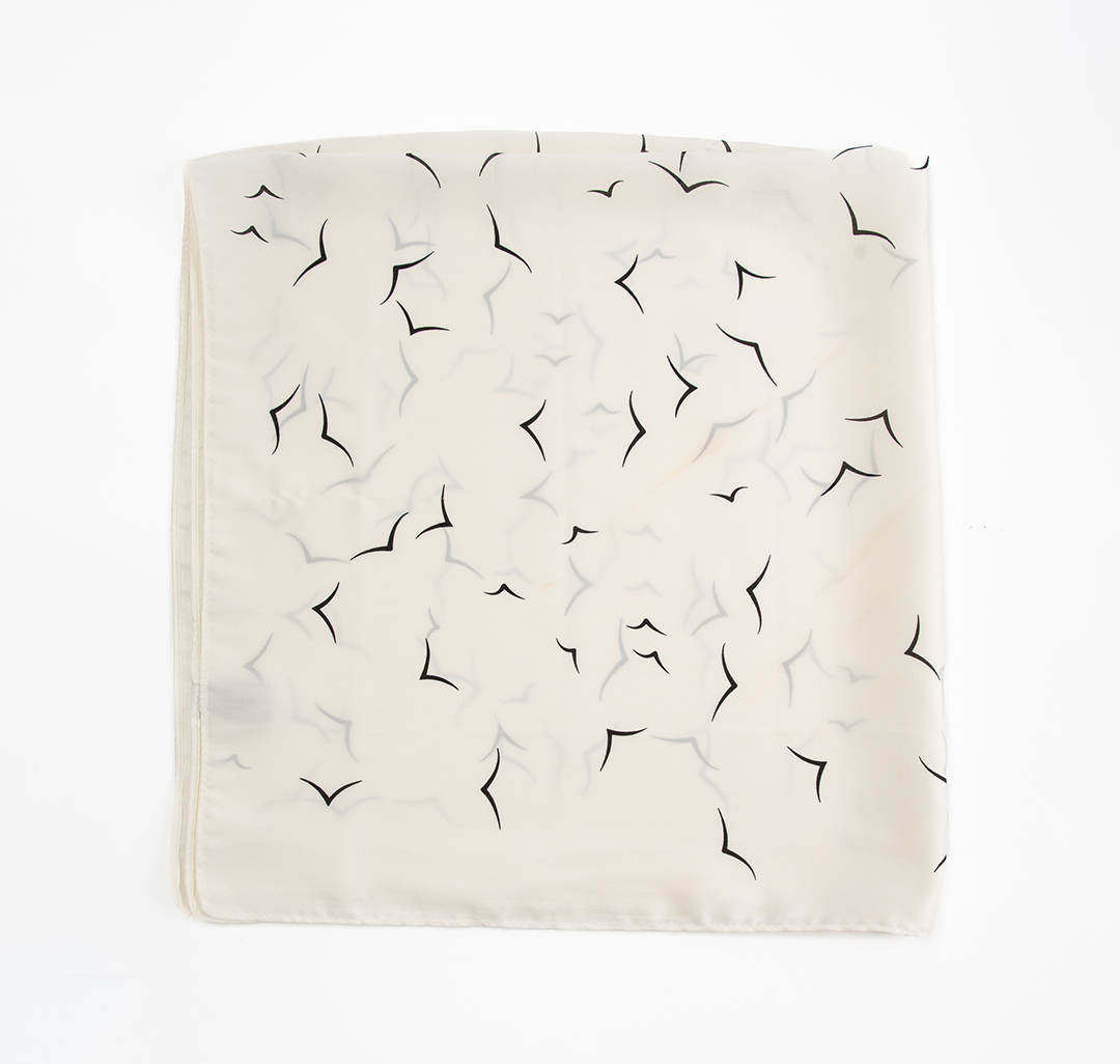 Платок Мармалато, цвет молочный-черный #3