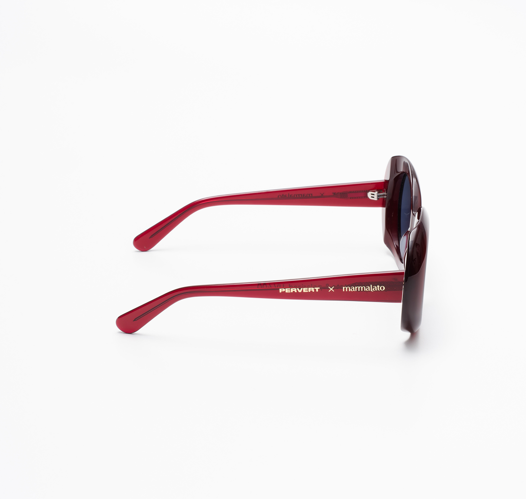 Очки с чехлом Мармалато, цвет темно винный-темно синий #7