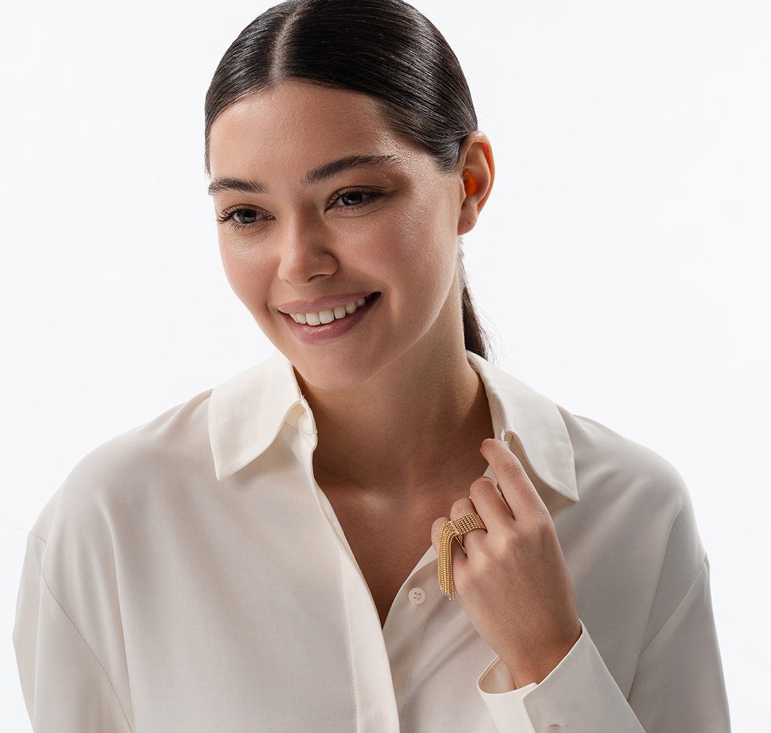 Кольцо Мармалато, цвет Золото #2