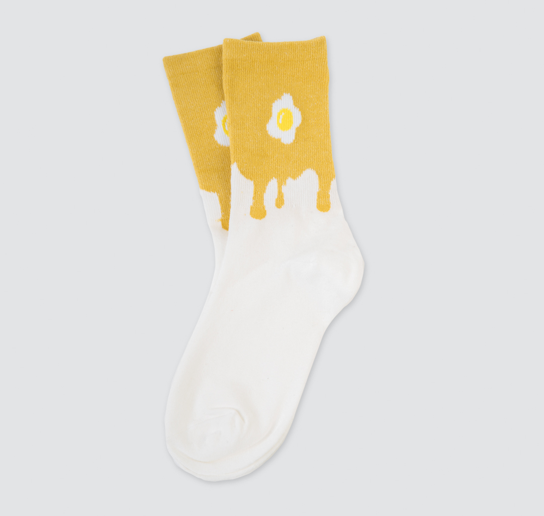 Носки Мармалато, цвет Белый-горчичный-желтый #1