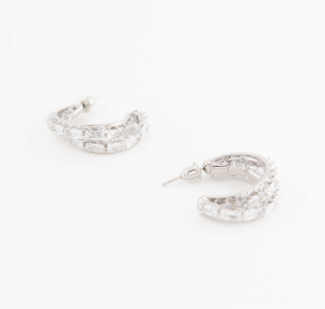 Серьги Мармалато, цвет Серебро-прозрачный #2