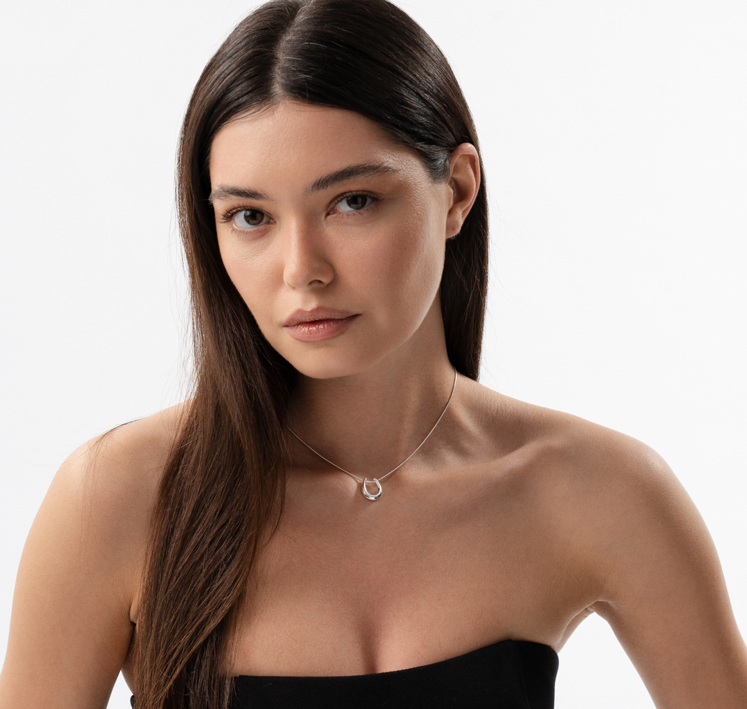 Колье Мармалато, цвет белое серебро #3