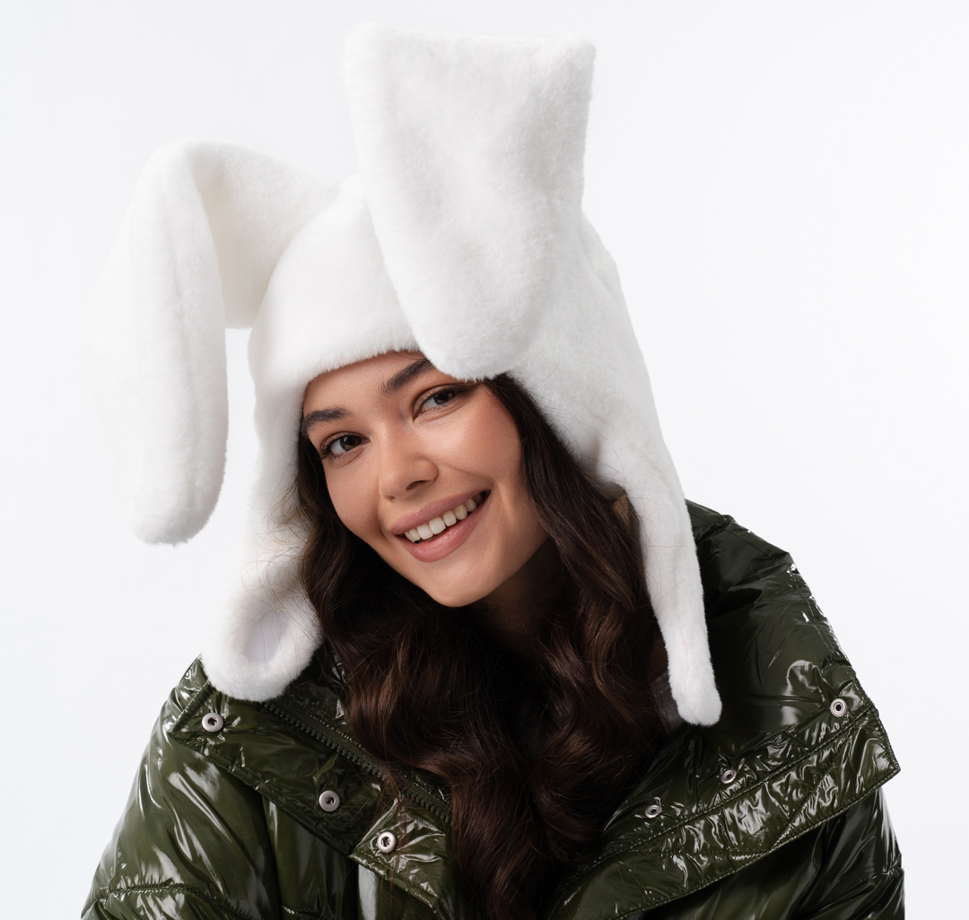 Шапка-ушанка Мармалато, цвет Белый #1