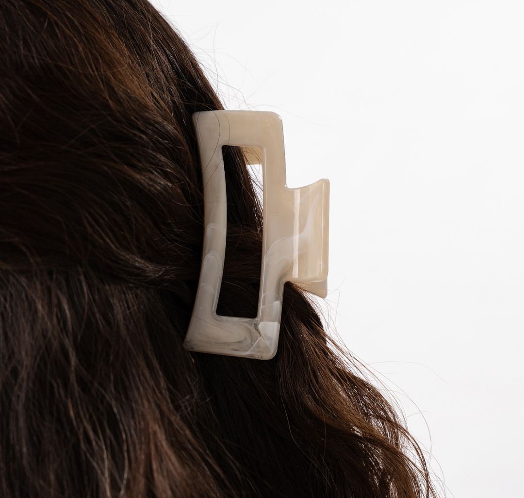 Заколка-краб Мармалато, цвет молочный #2