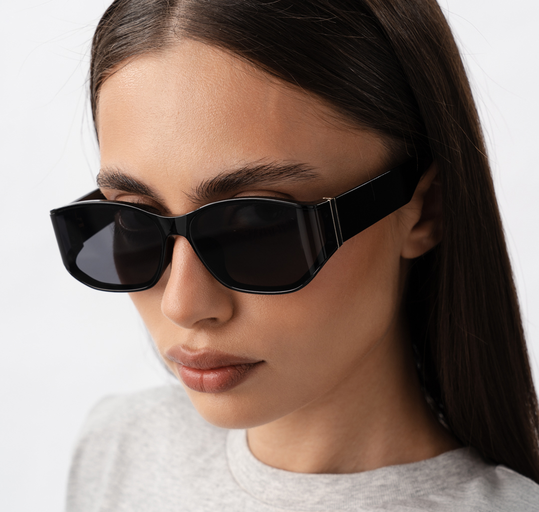 Очки с чехлом Мармалато, цвет черный-серебро #1