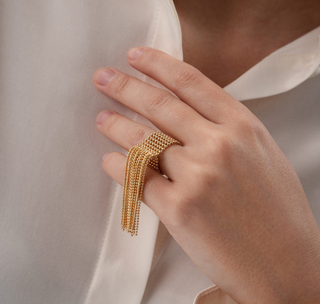 Кольцо Мармалато, цвет Золото #3