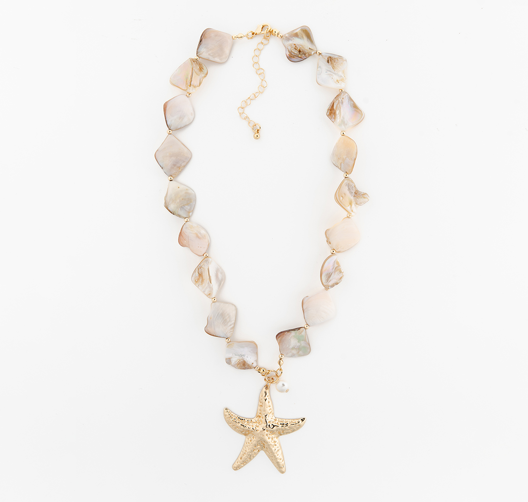 Колье Мармалато, цвет бежевый-золото #3