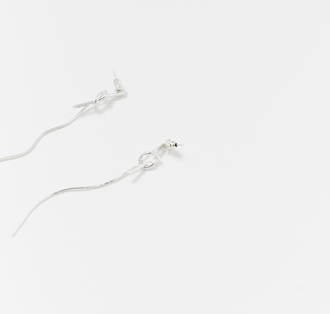 Серьги Мармалато, цвет белое серебро #2