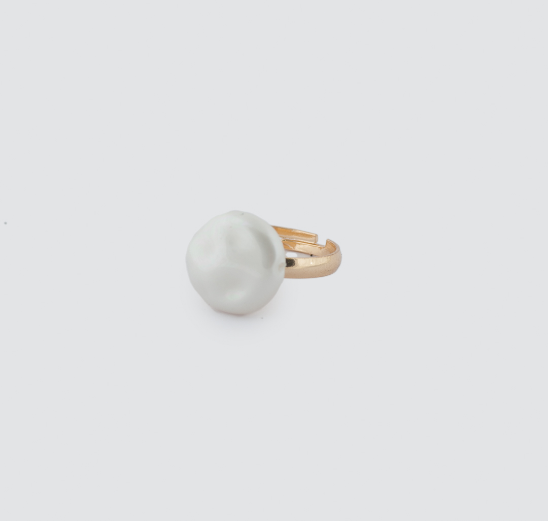 Кольцо Мармалато, цвет Золото-белый жемчуг #1