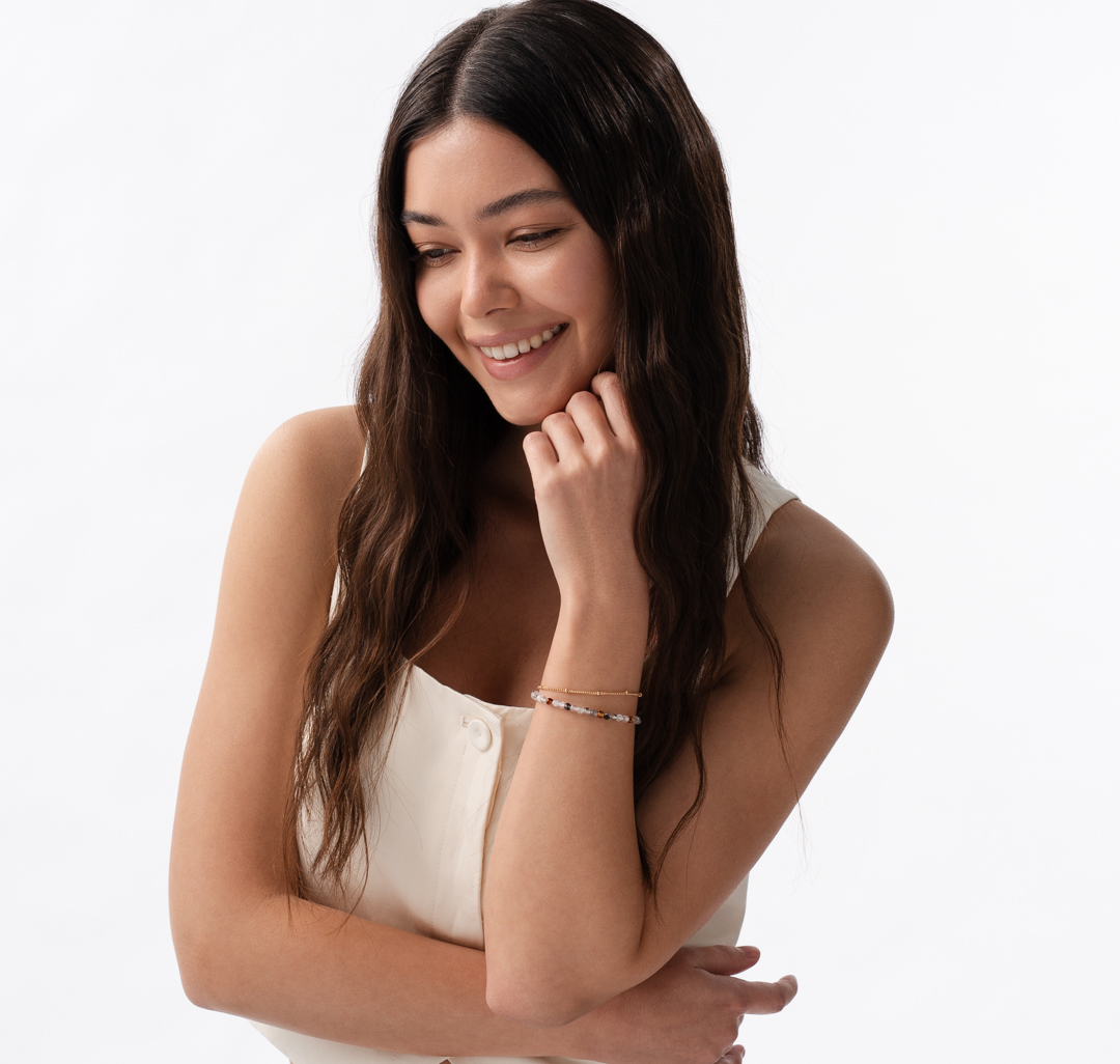 Набор браслетов (2 шт) Мармалато, цвет золото-мультиколор #1