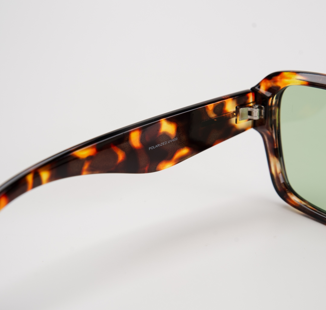 Очки с чехлом Мармалато, цвет черный-зеленый-золото #6