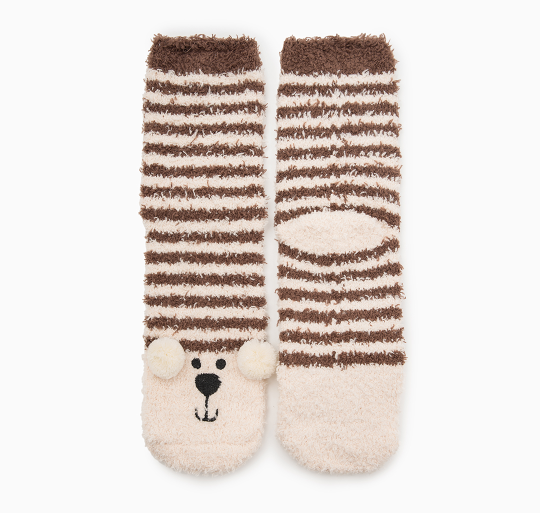 Носки (1 пара) Мармалато, цвет Коричневый-молочный-черный #1