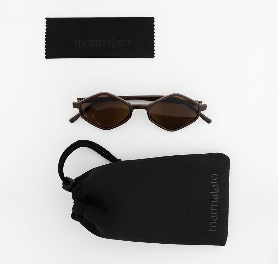 Очки солнцезащитные коричневые Мармалато, цвет коричневый #7
