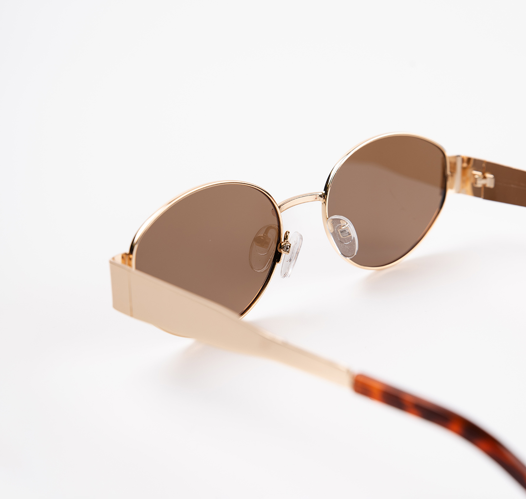 Очки с чехлом Мармалато, цвет Коричневый-золото #5